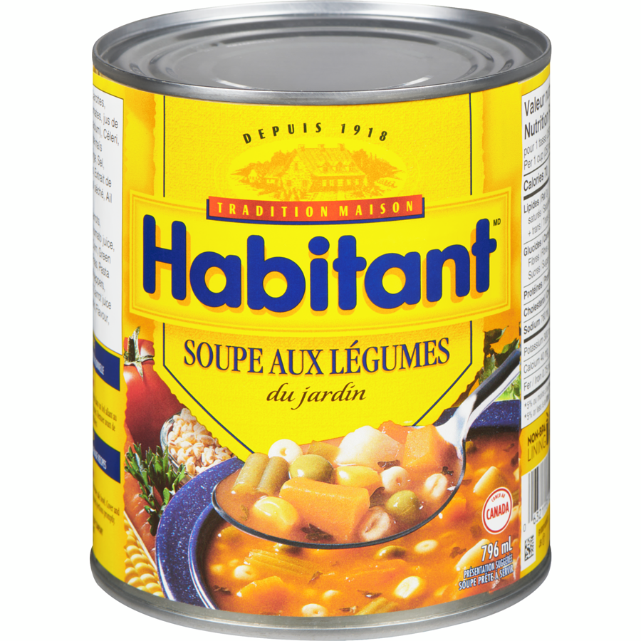 HABITANT SOUPE LEGUMES 796ML