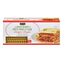 SELECTION LASAGNE PRET AU FOUR 375GR