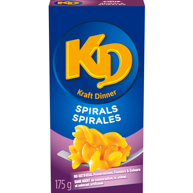 KRAFT DINER SPIRALE FROMAGE 175GR
