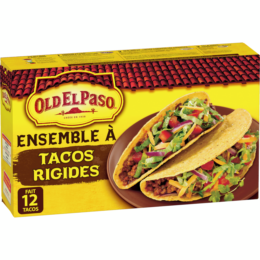 OLD EL PASO ENSEMBLE TACO RIGIDE 250GR