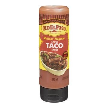 OLD EL PASO SAUCE TACO MEDIUM 243ML