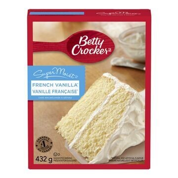 BETTY CROCKER MELANGE GATEAU SUPER MOELLEUX VANILLE FRANCAISE 375GR