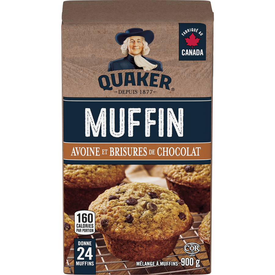 QUAKER MELANGE MUFFIN BRISURE CHOCOLAT 900GR