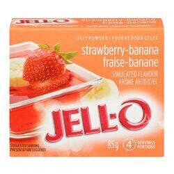 JELL-O GELEE FRAISE BANANE 85GR