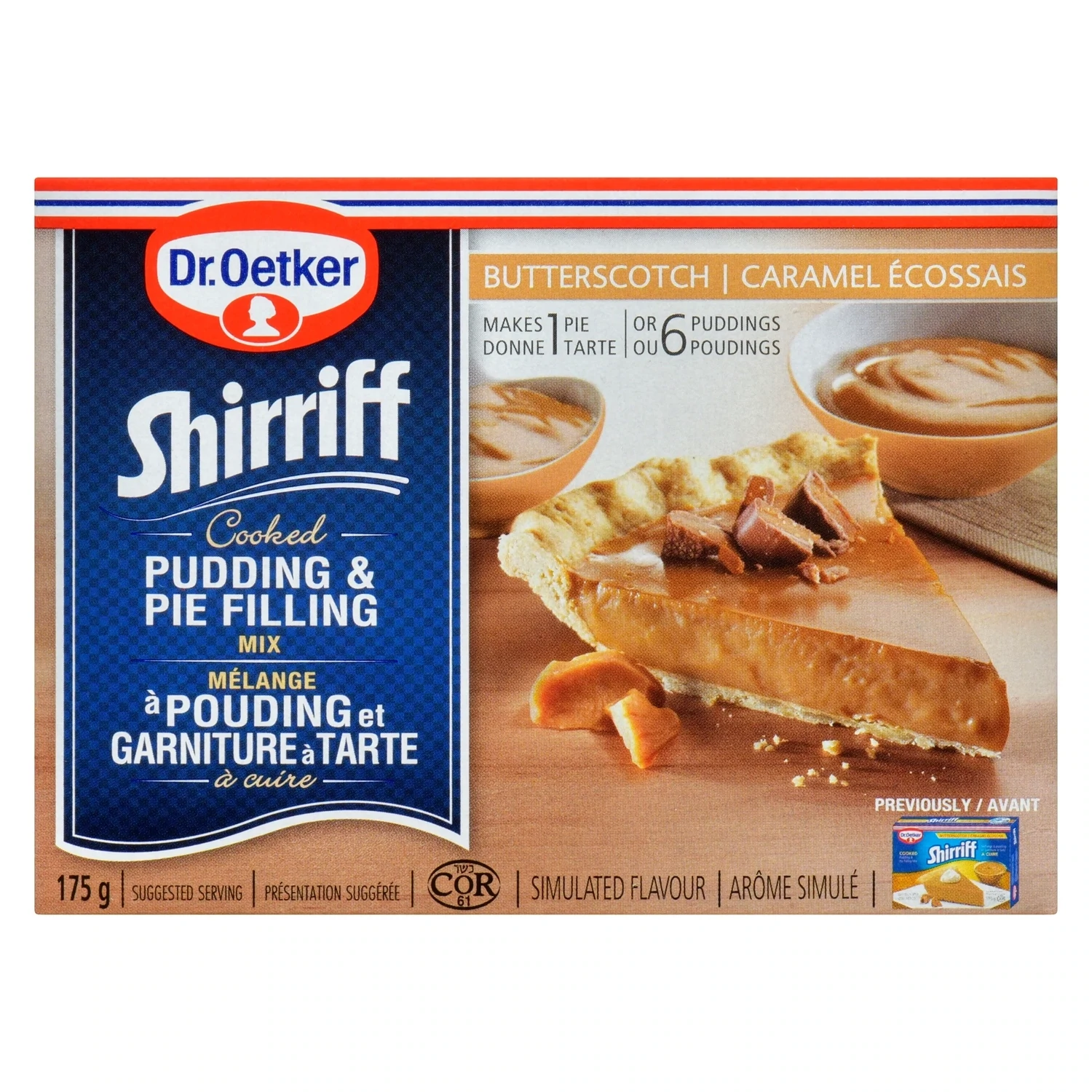 SHIRRIFF GARNITURE TARTE CREME CARAMEL ÉCOSSAIS 133GR