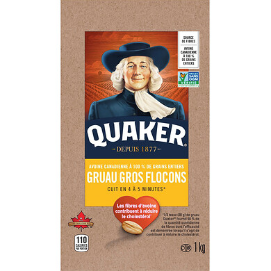 QUAKER GRUAU RAPIDE GROS FLOCONS 1 KG