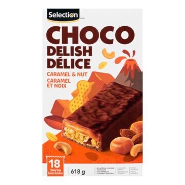 SELECTION BARRE CARAMEL ET NOIX 618 G