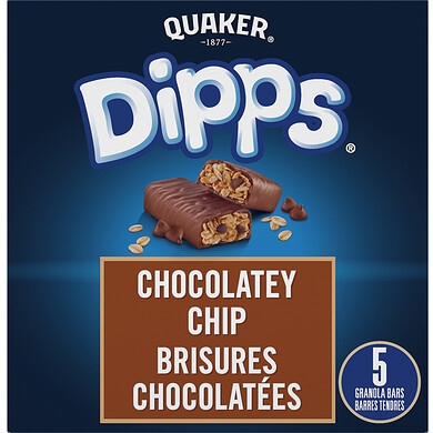 QUAKER BARRES DIPPS BRISURES CHOCOLATEES 156 G