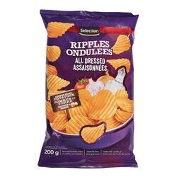 SELECTION Croustilles assaisonnées ondulées 454 g
