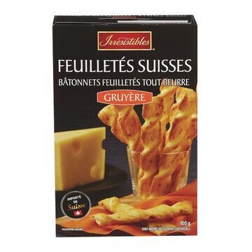 IRRESISTIBLES FEUILLE SUISSE GRUYERE 100 G