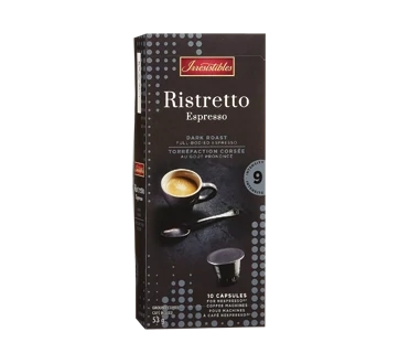 IRRESISTIBLES CAFE CAPSULES ESPRESSO RISTRETTO 10 UN