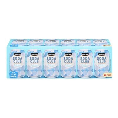 SELECTION BOISSON GAZEUSE CLUB SODA 12X355ML