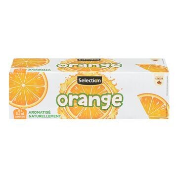 SELECTION BOISSON GAZEUSE ORANGE 12X355ML