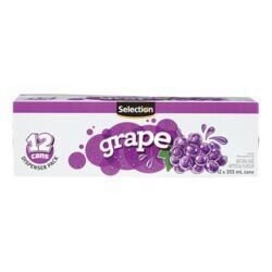 SELECTION BOISSON GAZEUSE RAISIN 12X355ML