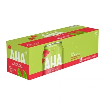 AHA EAU PETILLANTE ORANGE LIME MELON 12X355ML