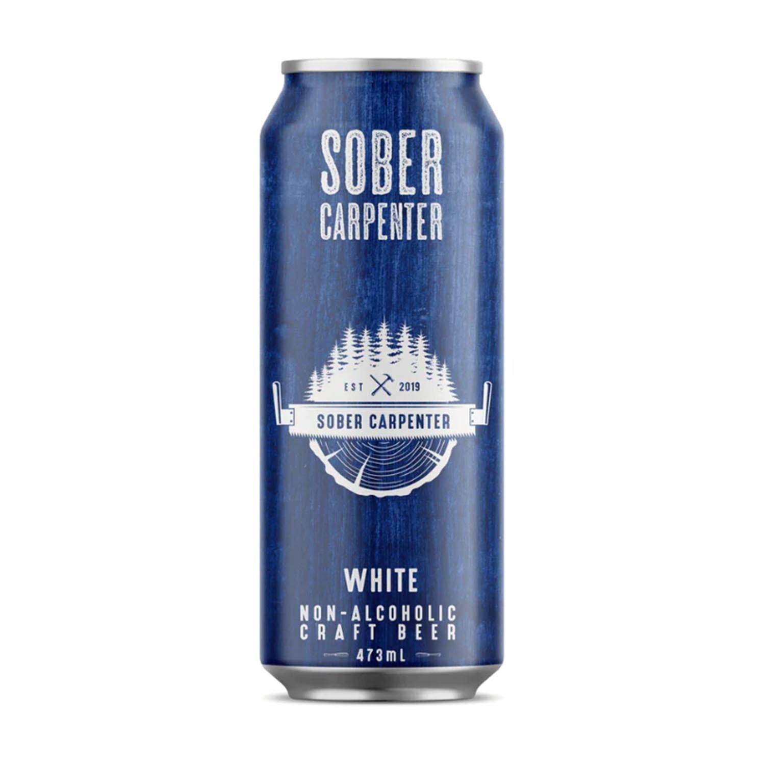 SOBER CARPENTER BIERE BLANCHE SANS ALCOOL 473 ML