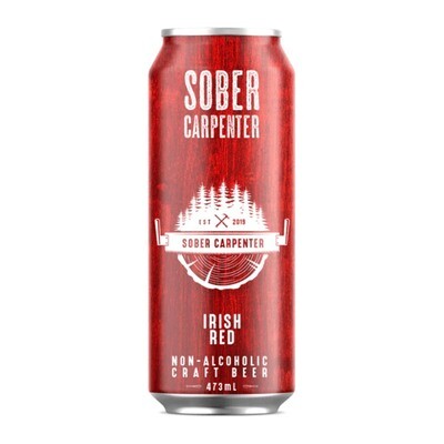 SOBER CARPENTER BIERE ROUSSE SANS ALCOOL 473 ML