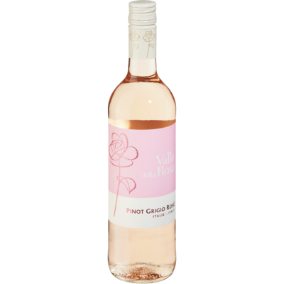 VALLE DELLA ROSA VIN ROSE PINOT GRIGIO ITALIE 750 ML