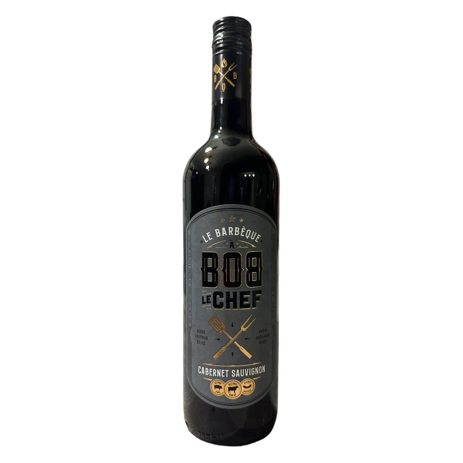 BOB LE CHEF VIN ROUGE CABERNET SAUVIGNON ESPAGNE 750 ML