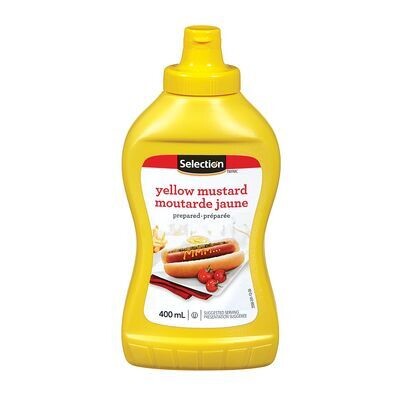 SELECTION SAUCE MOUTARDE PREPAREE JAUNE COMPRIMABLE 400 ML