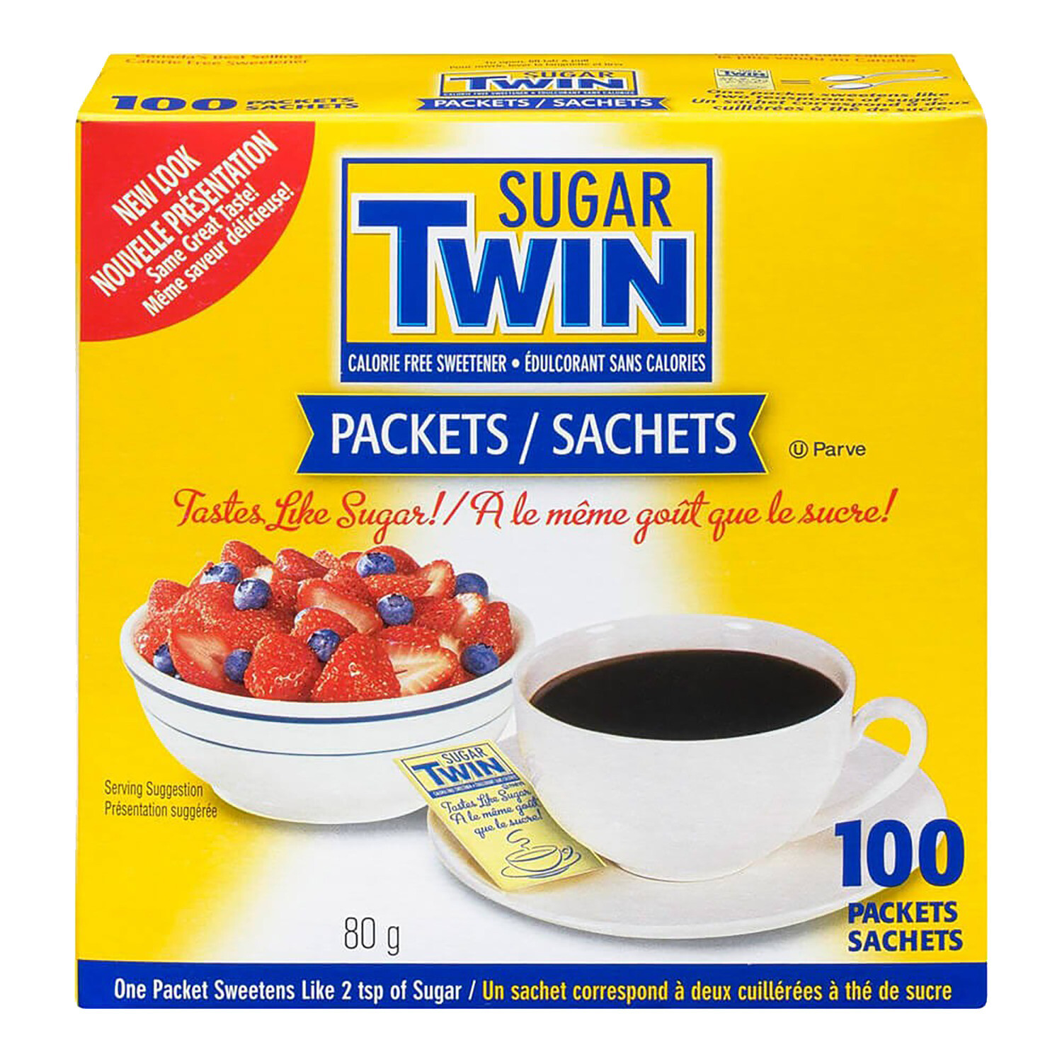 TWIN SUBST SUCRE SACHET 100 UN