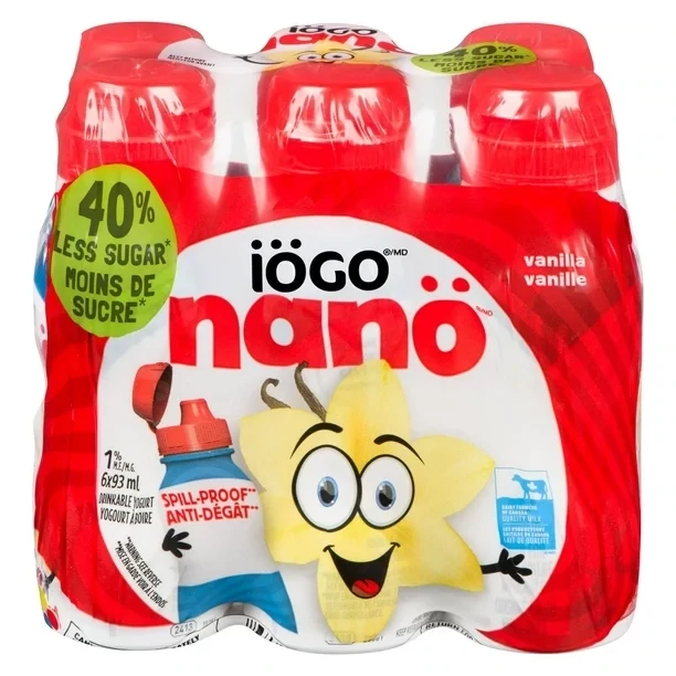 IOGO YOGOURT A BOIRE NANO VANILLE 6X93 ML