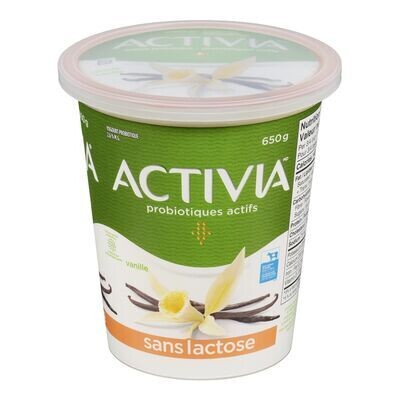 DANONE ACTIVIA YOGOURT VANILLE SANS LACTOSE 650 GR