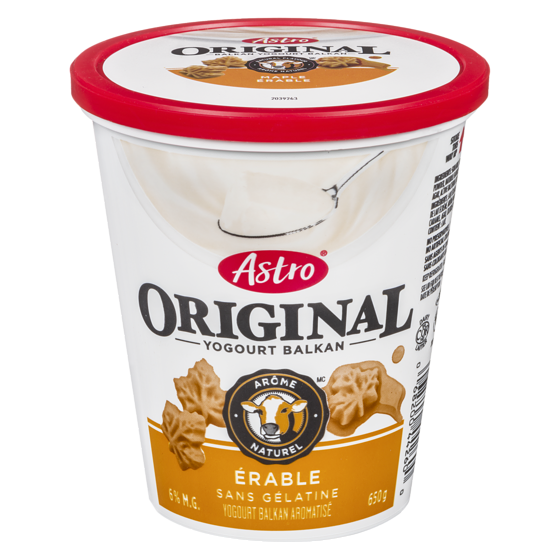 ASTRO YOGOURT ORIGINAL ERABLE 3.25% 650 GR