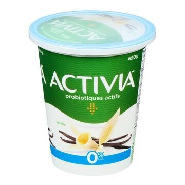 DANONE ACTIVIA YOGOURT VANILLE 0% 650 GR