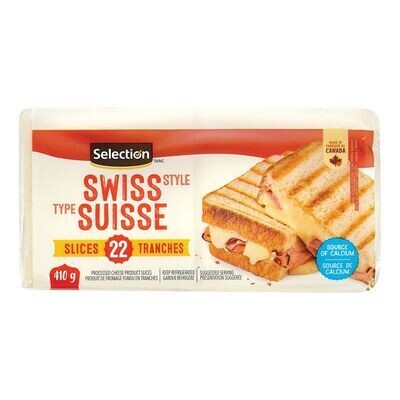 SELECTION FROMAGE SUISSE 22 TRANCHES 410 GR
