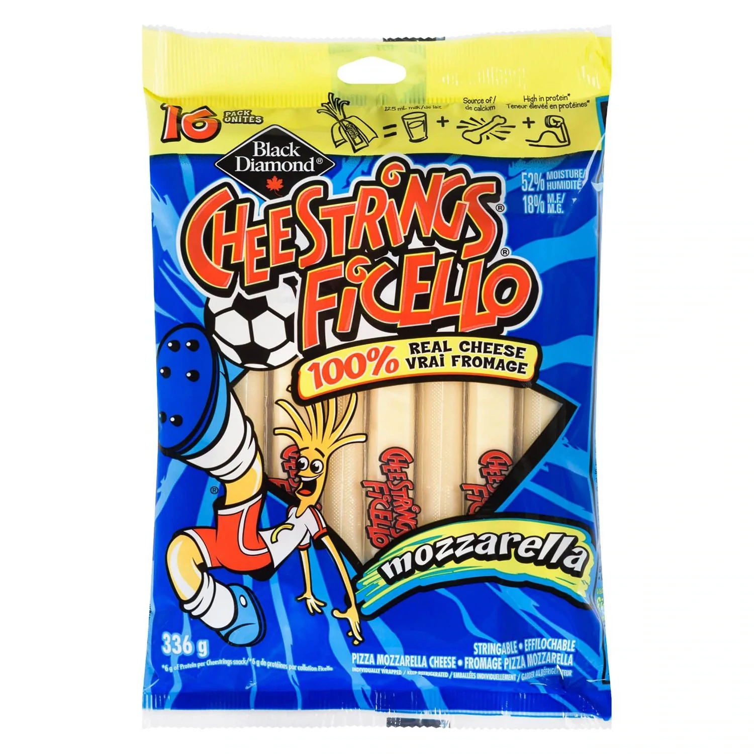BLACK DIAMOND FROMAGE FICELLO MOZZARELLA 16X21 GR