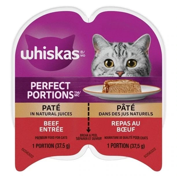 WHISKAS NOURRITURE CHAT BOEUF 75 GR