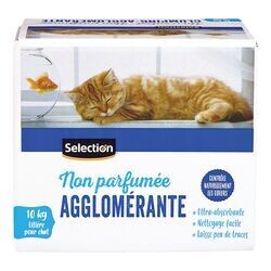 SELECTION LITIERE CHAT AGGLOMERANT BOITE 10 KG