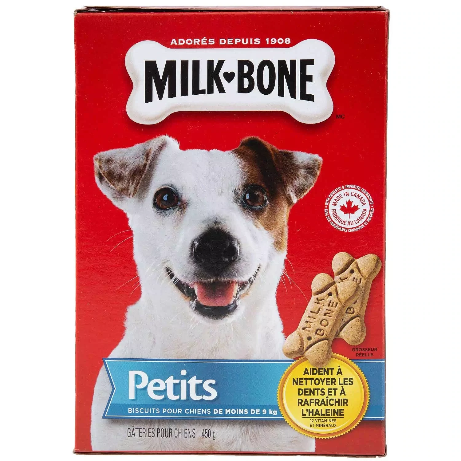 MILK BONE BISCUITS CHIEN PETIT REGULIER 450 GR