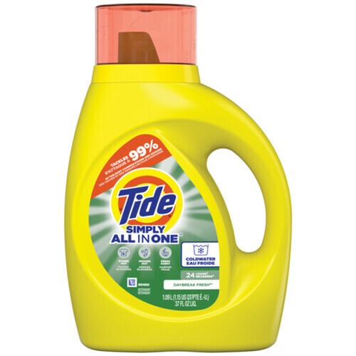 TIDE DETERGENT LESSIVE SIMPLY ALL IN ONE 24 B 1 L