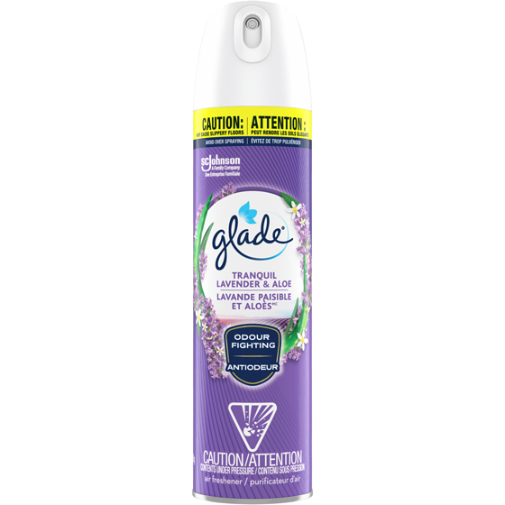 GLADE PURIFICATEUR D&#39;AIR LAVANDE ALOES AEROSOL 235G