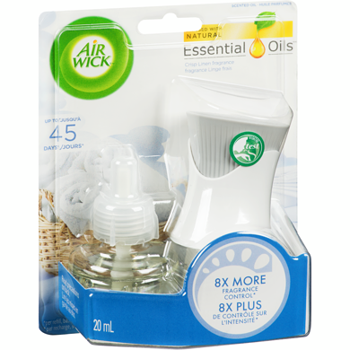 AIRWICK DESODORISANT HUILE KIT LINGE FRAIS 21 ML