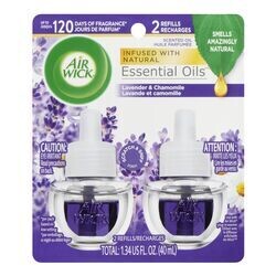 AIR WICK DESODORISANT HUILE RECHARGE LAVANDE CAMOMILLE 2X20 ML
