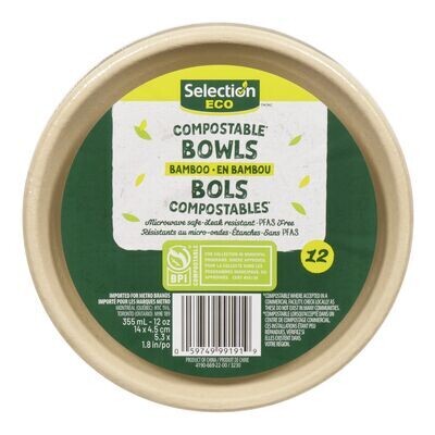 SELECTION BOL BAMBOU ECO 12 UN