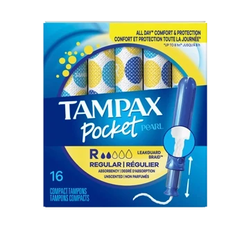 TAMPAX TAMPON PEARL REGULIER POCKET 16 UNITES