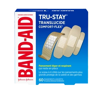 BAND-AID PANSEMENT PLASTIQUE ASSORTIS 60 UNITES
