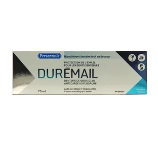 PERSONNELLE DUREMAIL DENTIFRICE TUBE MENTHE DOUCE 75 ML
