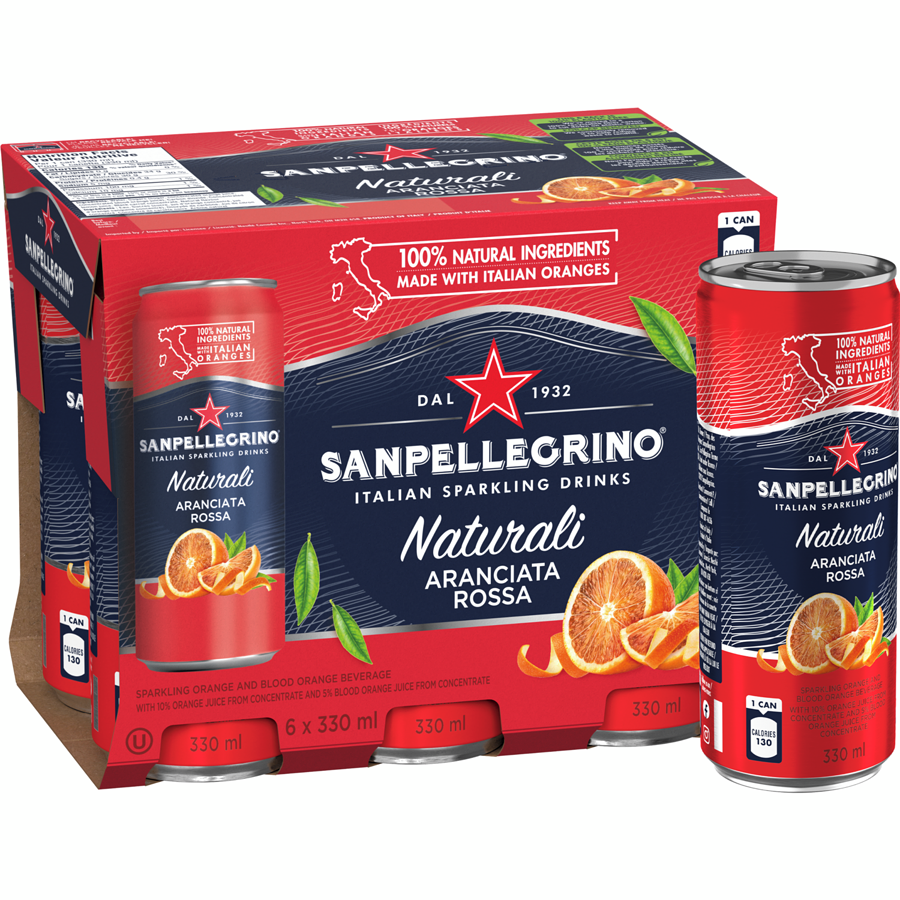 SAN PELLEGRINO PETILLANT ARANCIATA 6X330 ML