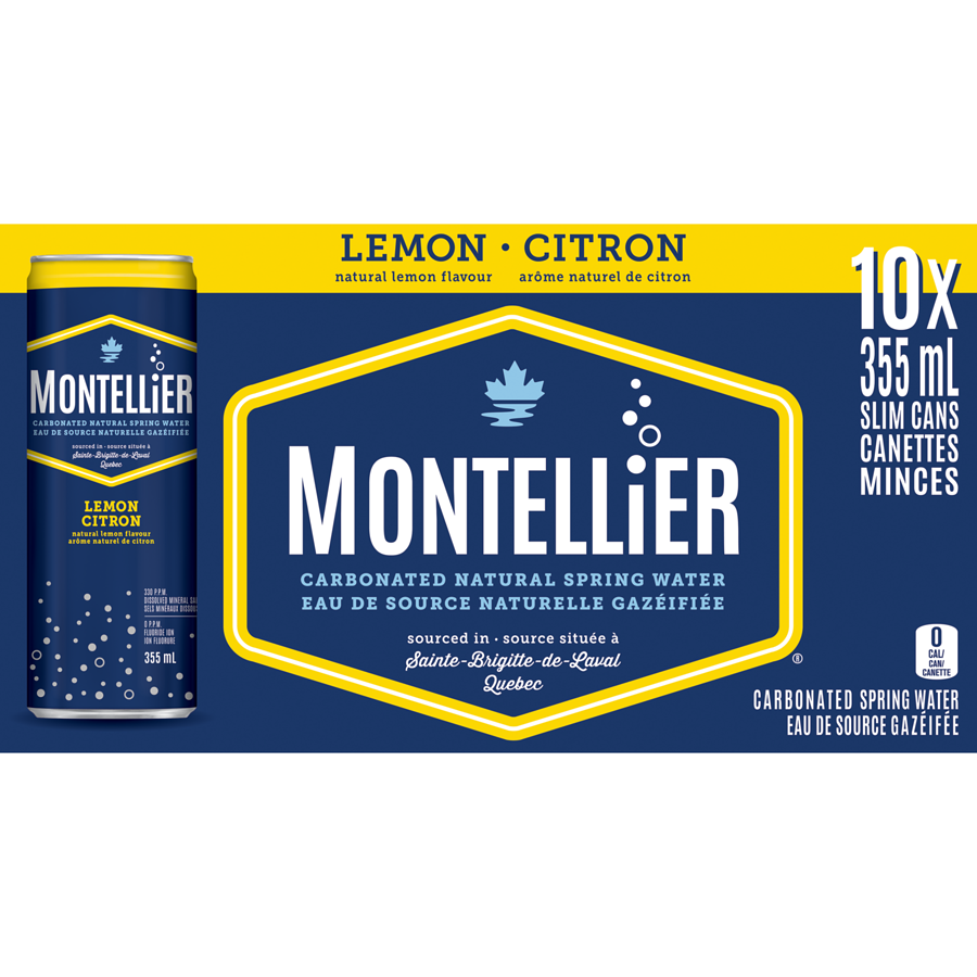 MONTELLIER EAU GAZEIFIEE CITRON 10X355ML