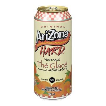 ARIZONA HARD BOISSON ALCOOLISEE THE GLACE PECHE 473 ML