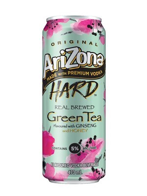 ARIZONA HARD BOISSON ALCOOLISEE THE VERT GINSENG 473 ML