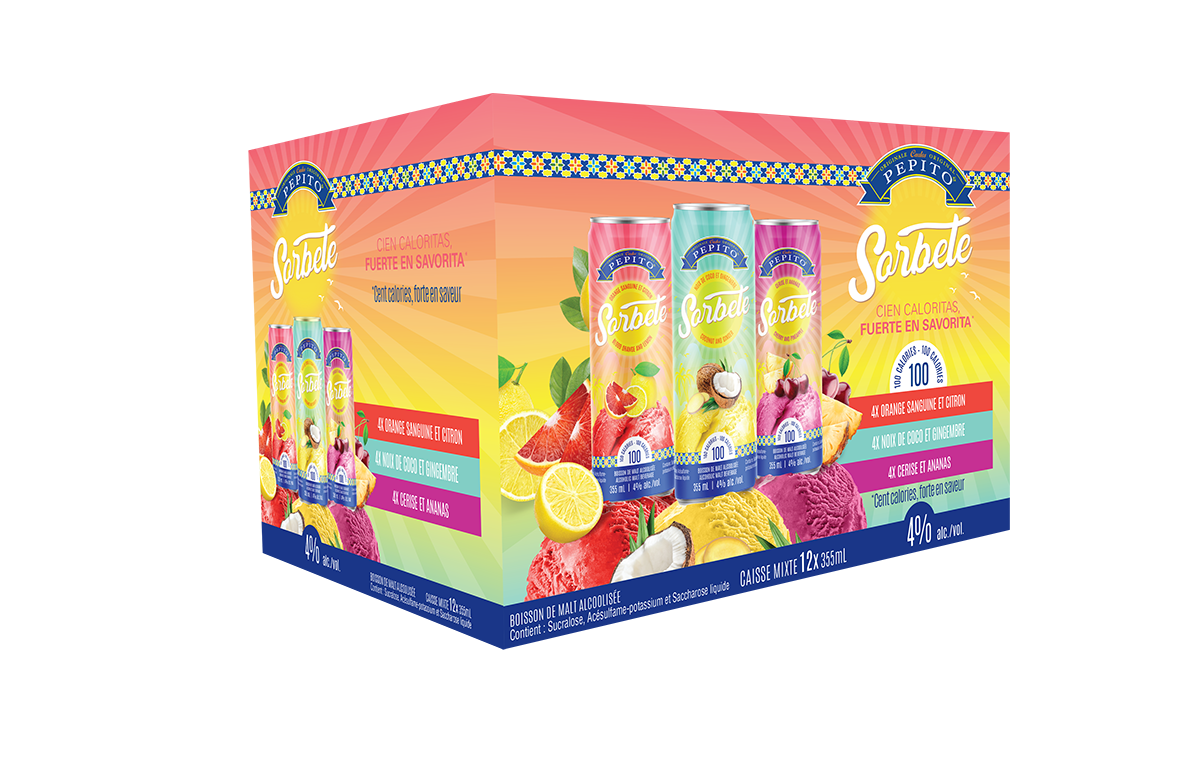 PEPITO BOISSON ALCOOLISEE SORBETE CAISSE MIXTE 6X355ML