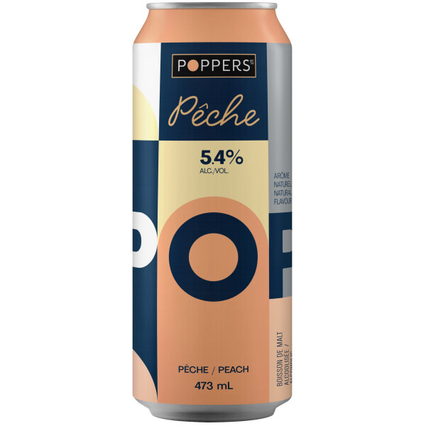 POPPERS BOISSON ALCOOLISEE PECHE 473 ML