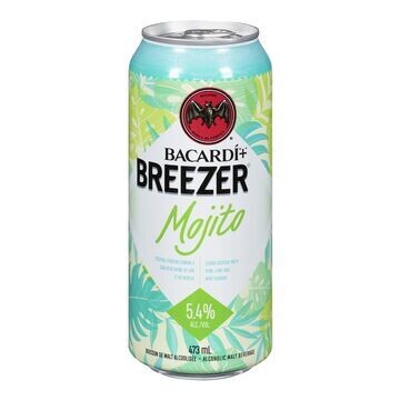 BACARDI BREEZER EAU PETILLANTE ALCOOLISEE MOJITO 473 ML