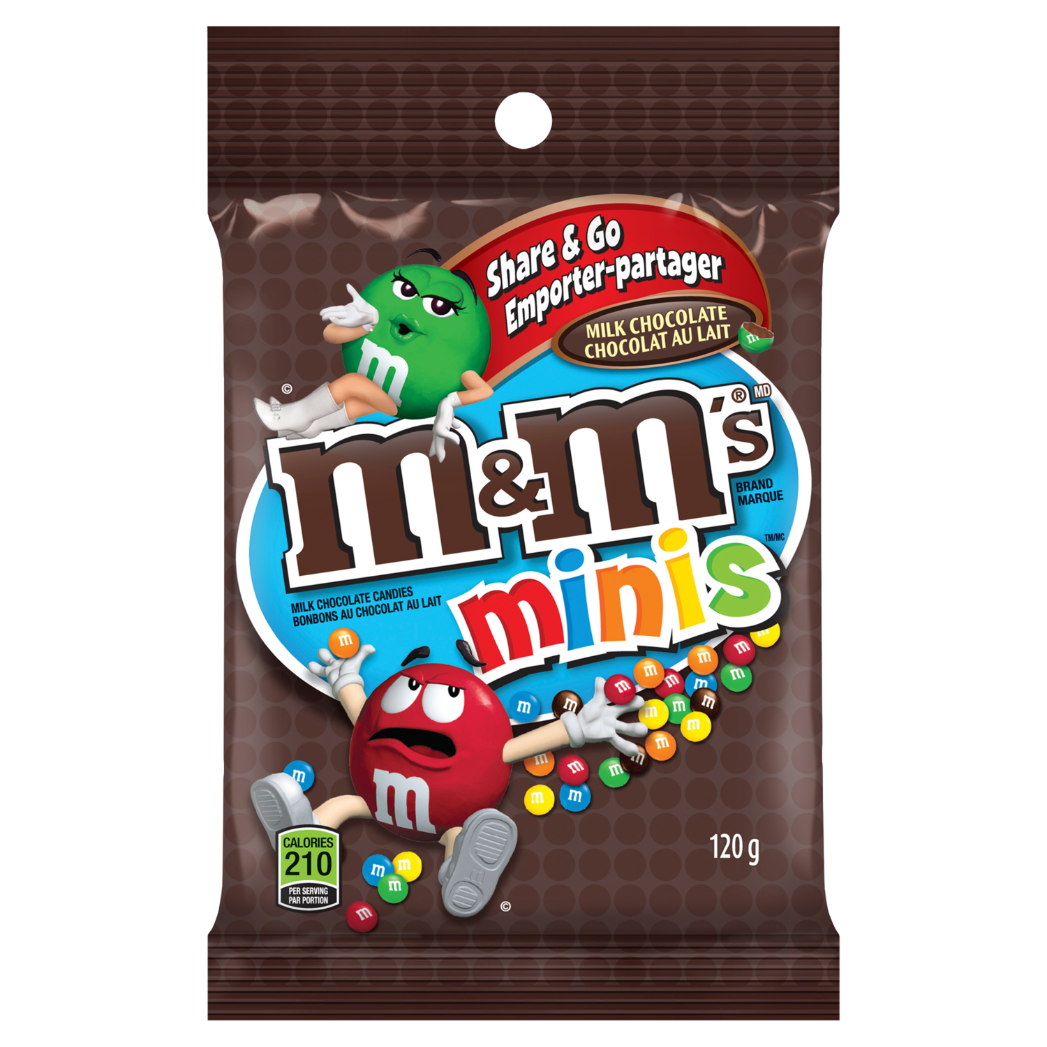 M&amp;M&#39;S MINI CHOCOLAT LAIT SAC 100 GR